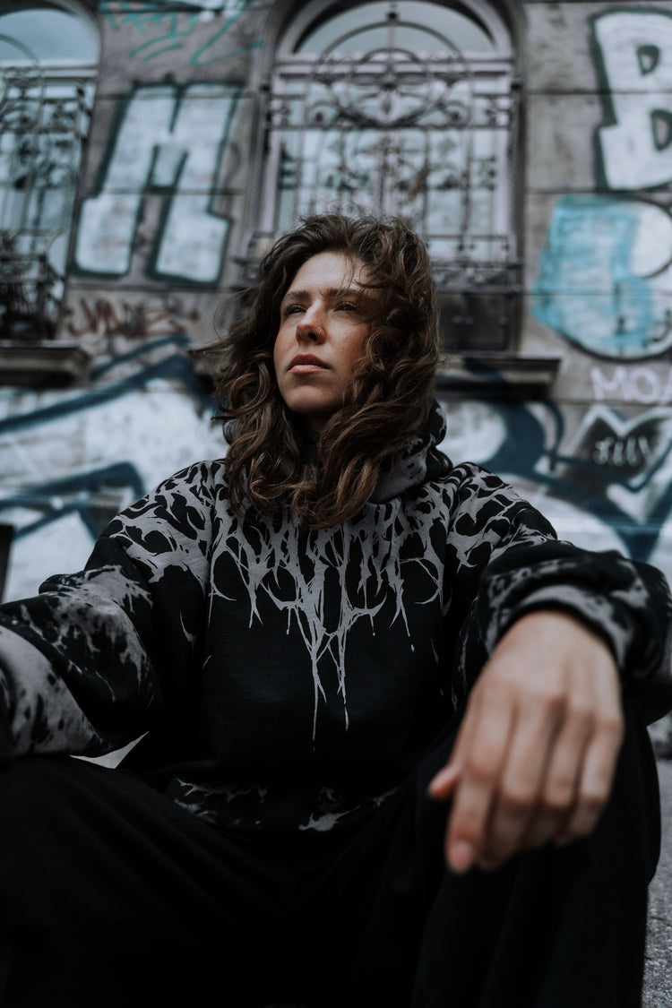 Reign Of Blood - Heavy Oversized Hoodie (Tie Dye) 400GSM Image 4