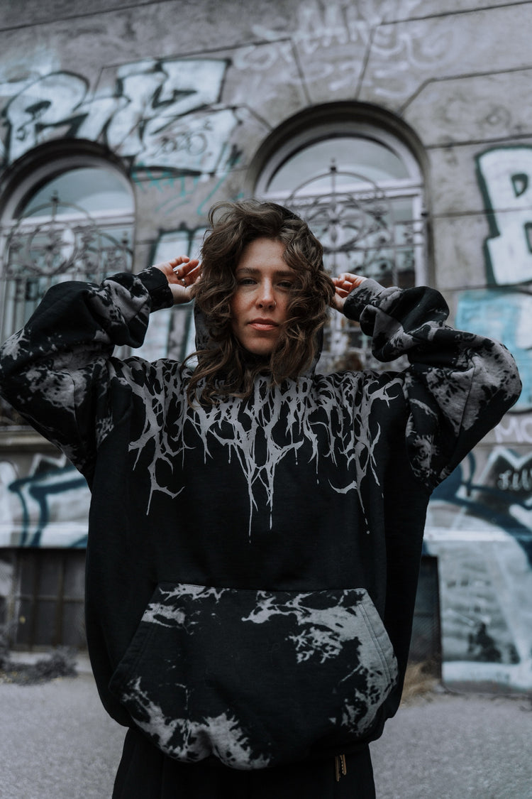 Reign Of Blood - Heavy Oversized Hoodie (Tie Dye) 400GSM Image 5
