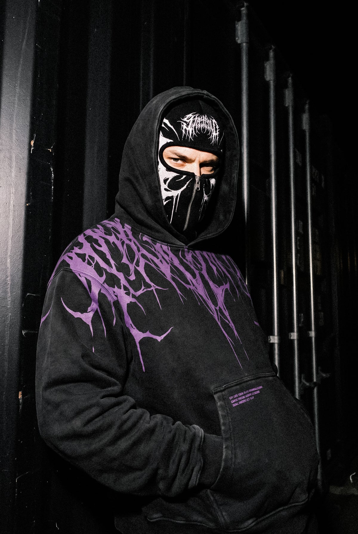 Reign Of Blood (Dark Purple) - Heavy Oversized Hoodie (400GSM)