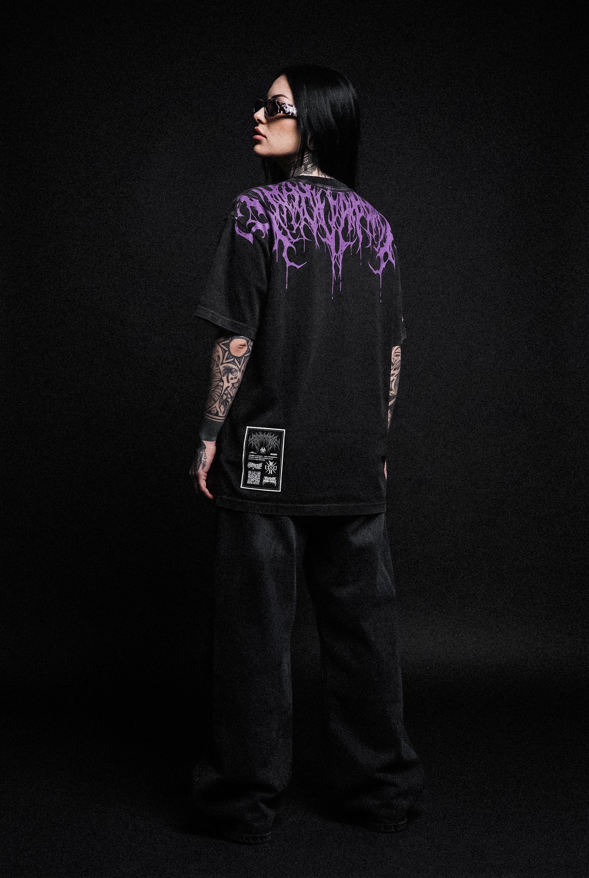 Reign Of Blood (Dark Purple) - Heavy Oversized T-Shirt (250GSM)