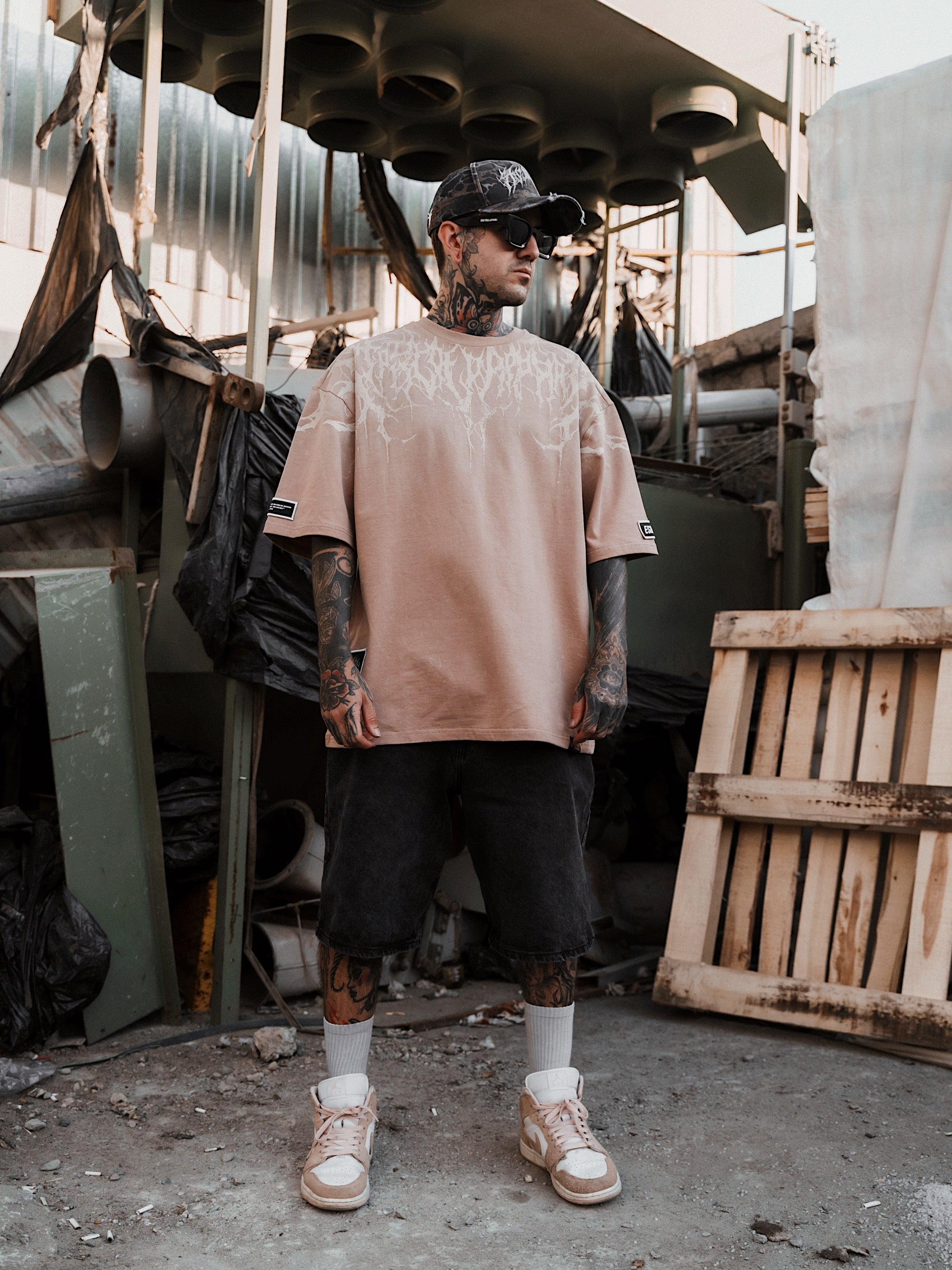 Reign Of Blood (coral) - Heavy Oversized T-Shirt (250GSM)