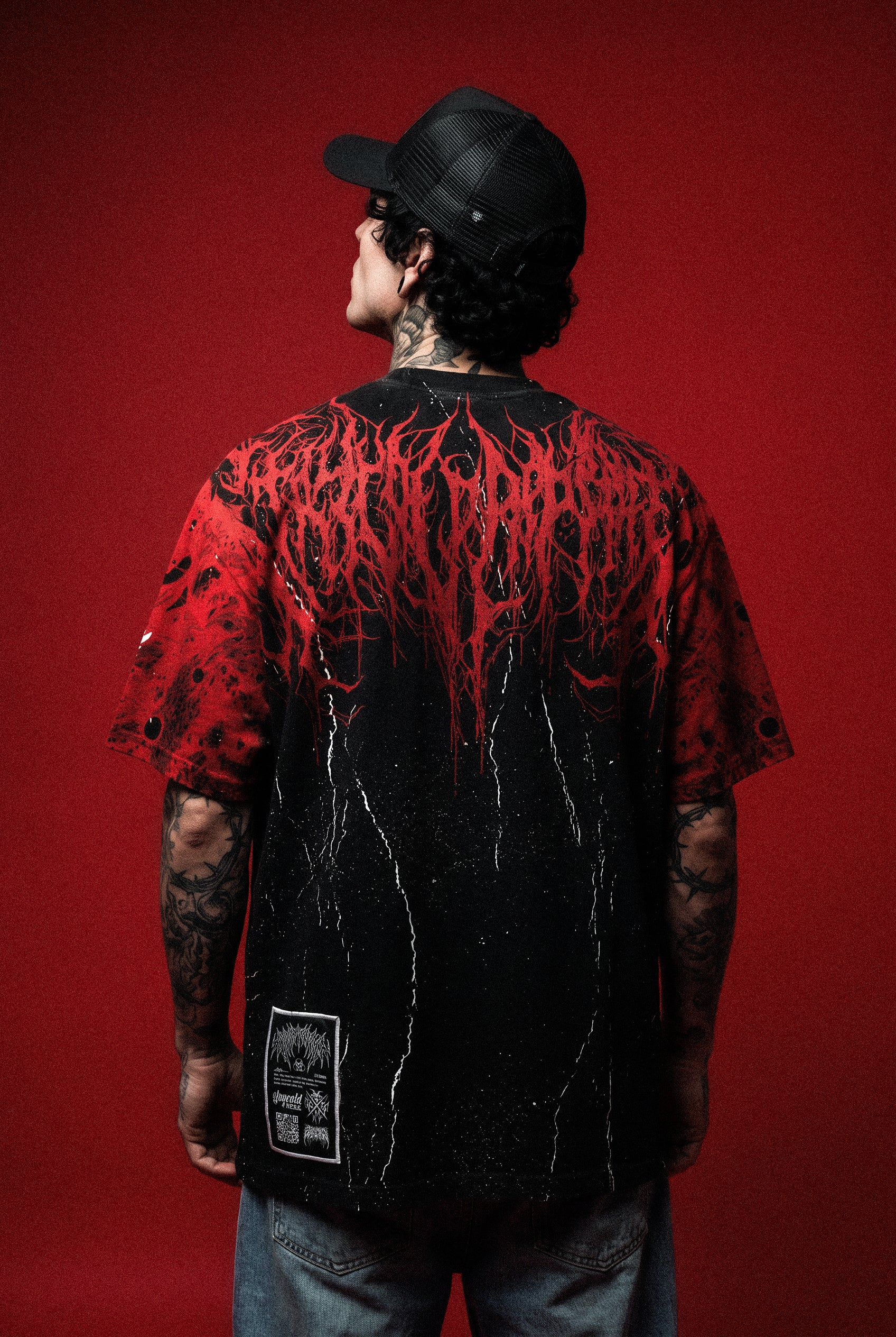 Reign Of Blood (Hellskin) - Heavy Oversized T-Shirt (250GSM)