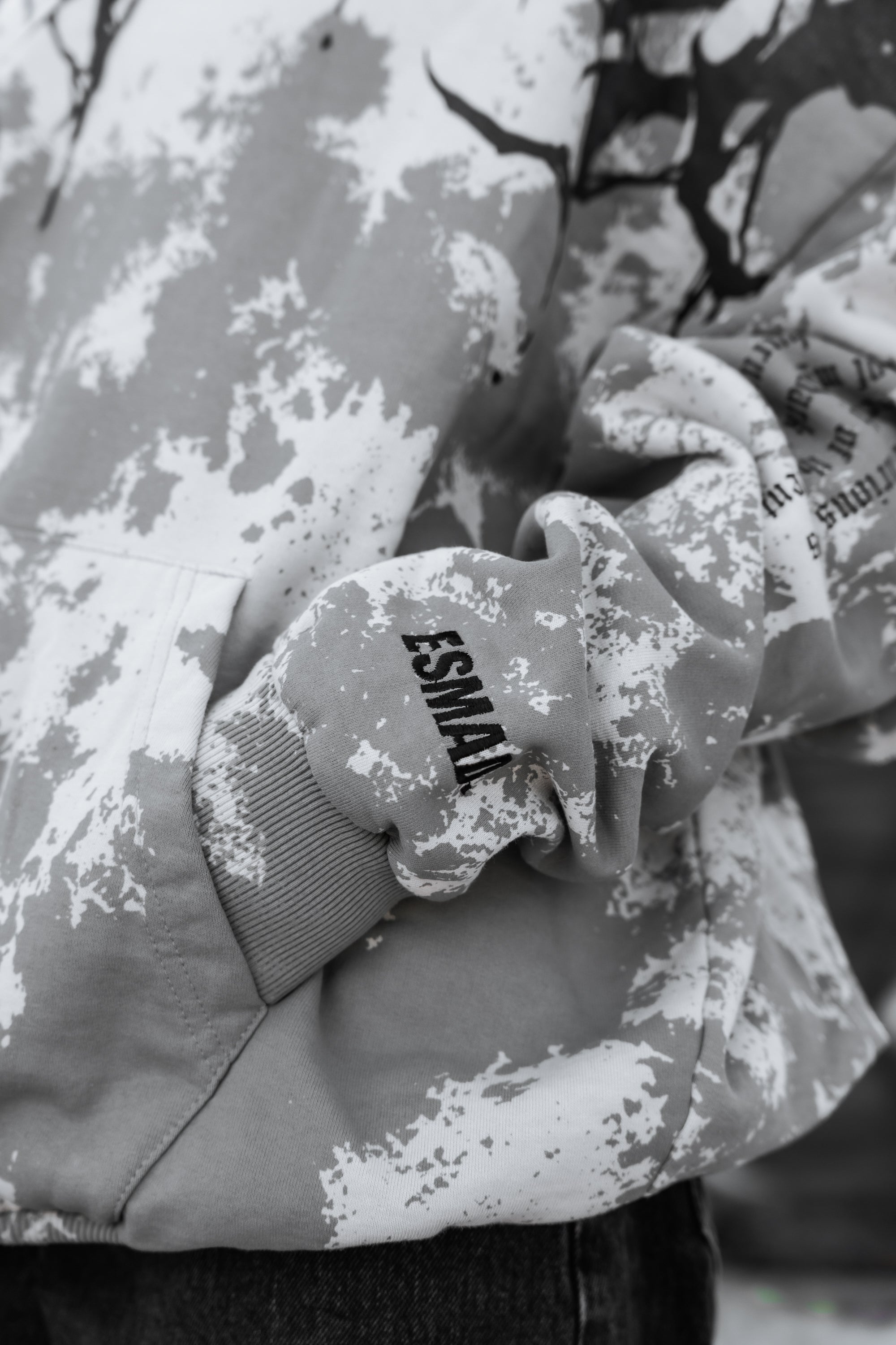 Reign Of Blood (light grey) - Heavy Oversized Hoodie (400GSM)