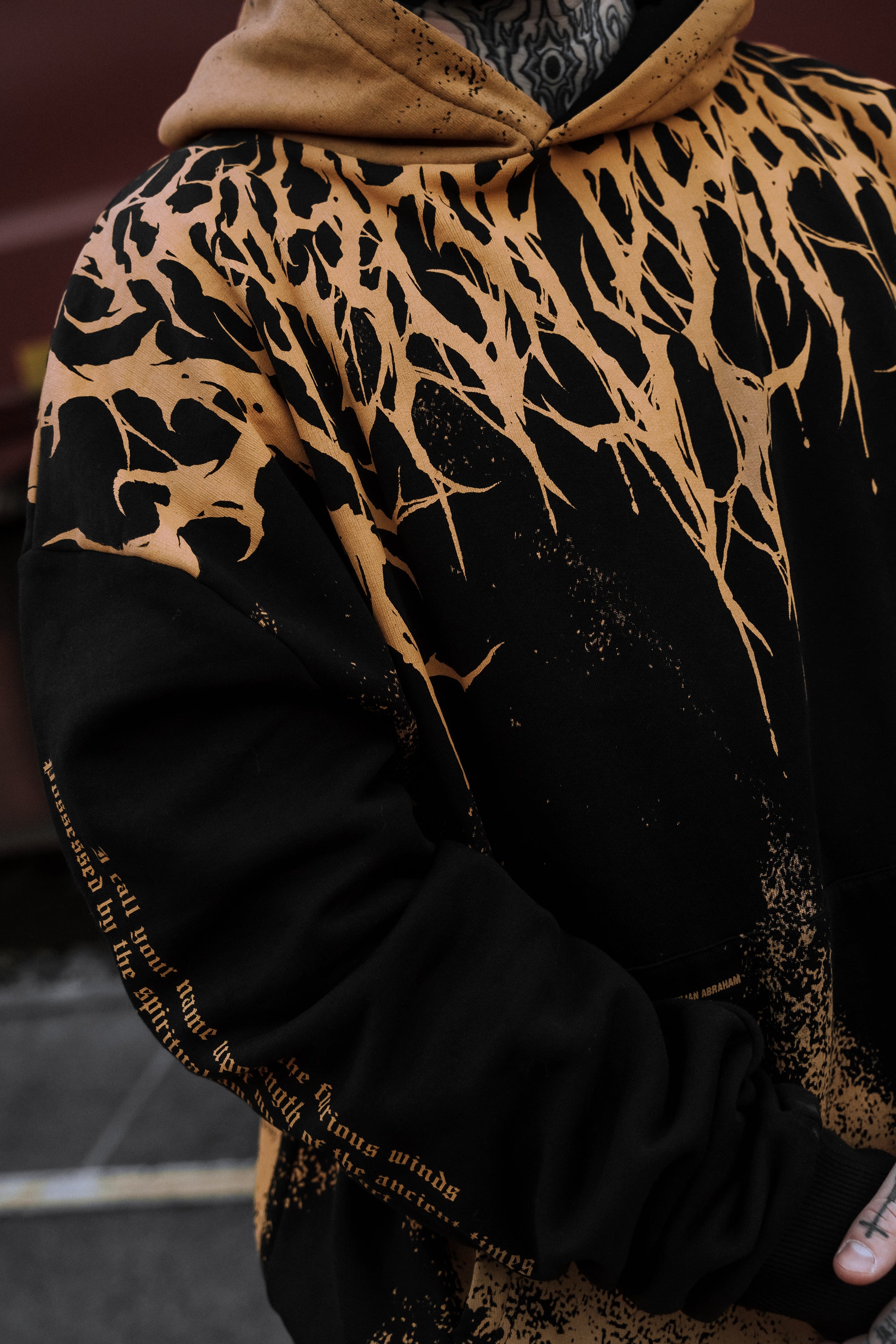 Reign Of Blood (ocker) - Oversized Hoodie (350GSM)