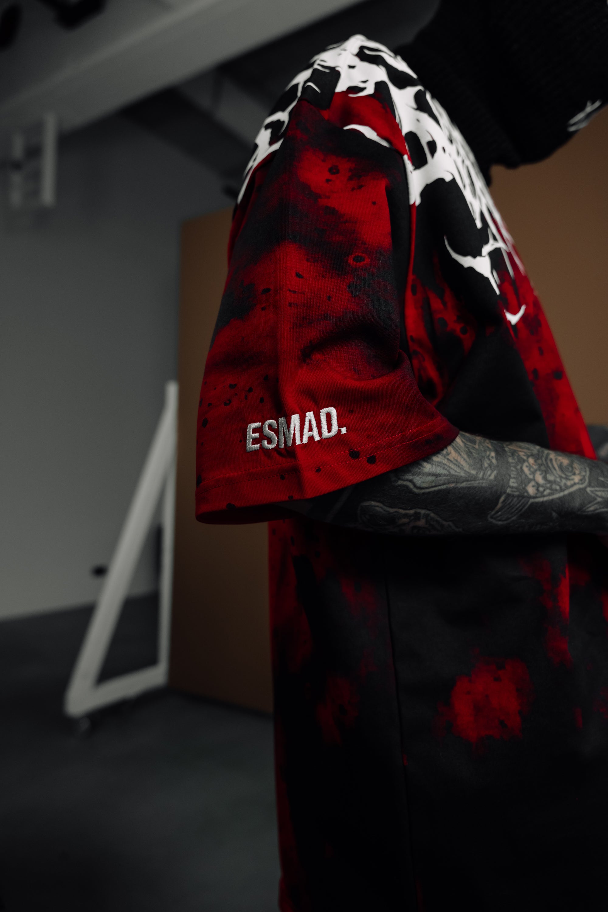 Reign Of Blood (red tie dye) - Heavy Oversized T-Shirt 250GSM