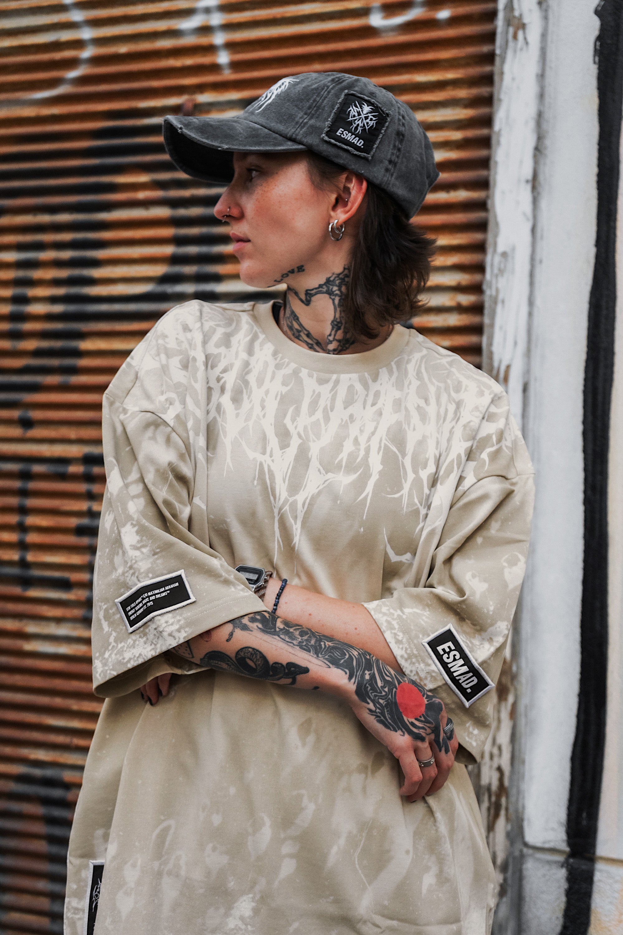 Reign Of Blood (dirty sand) - Heavy Oversized T-Shirt (250GSM)