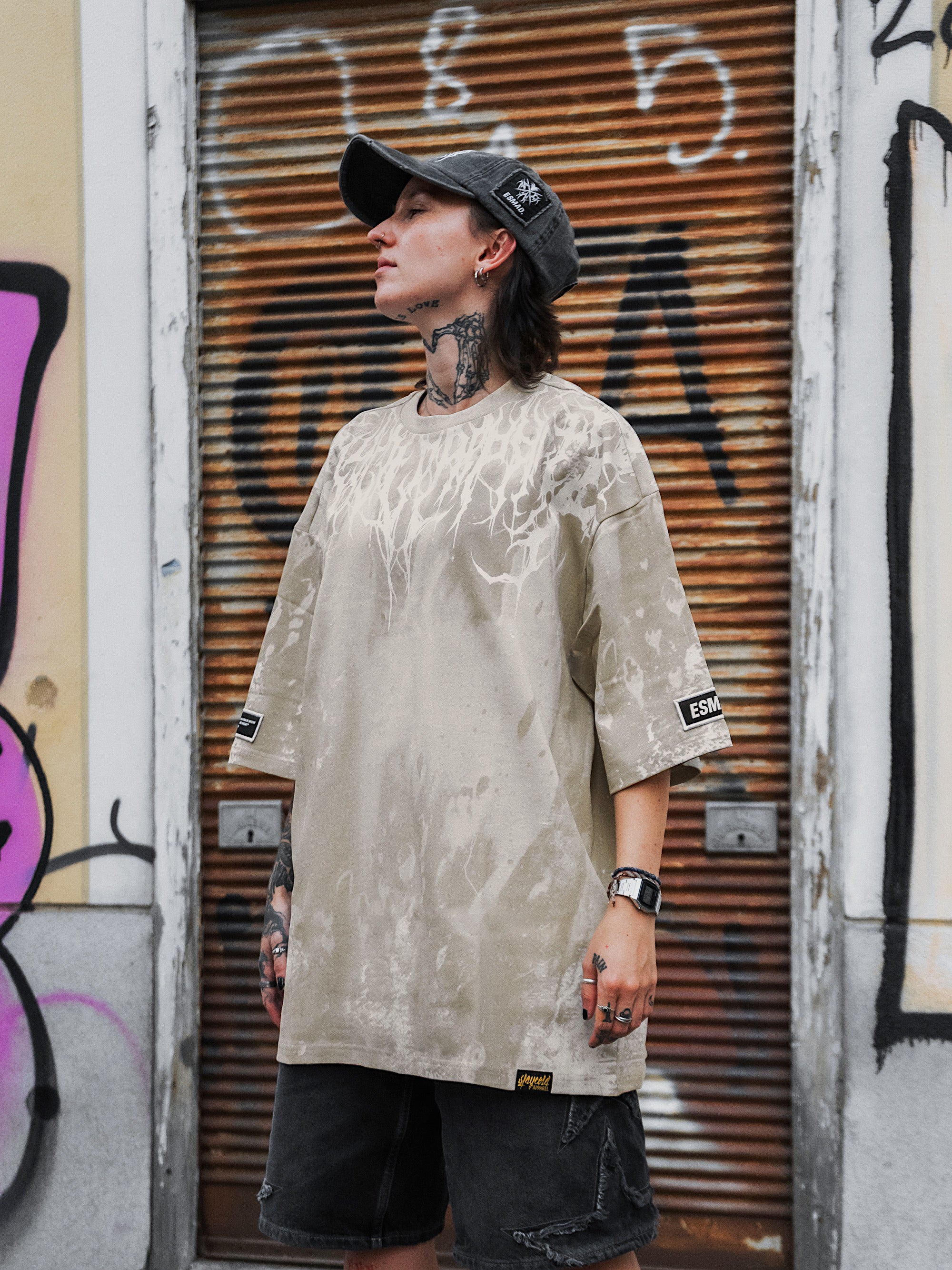 Reign Of Blood (dirty sand) - Heavy Oversized T-Shirt (250GSM)