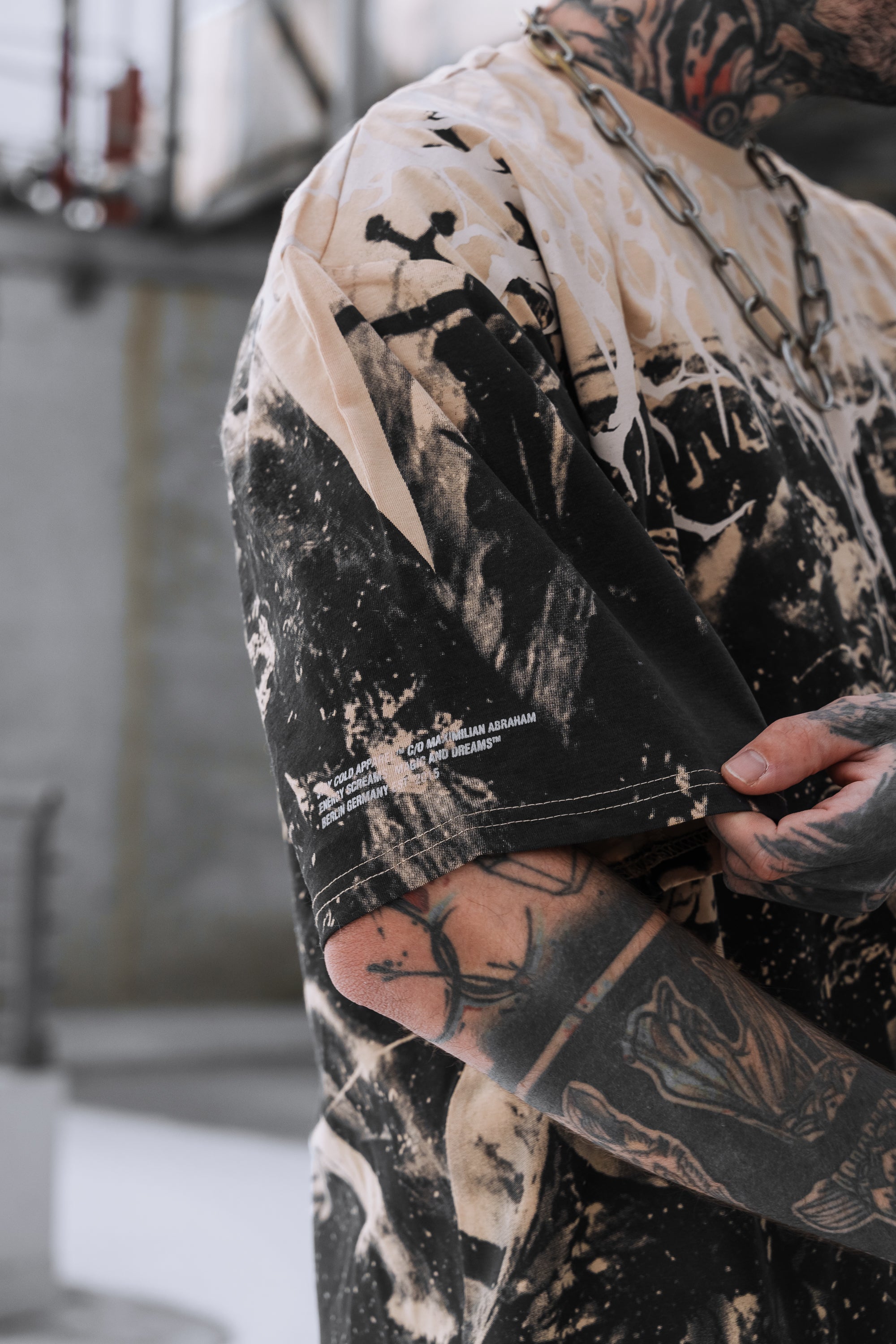 Reign Of Blood (beige) - Oversized T-Shirt (200GSM)