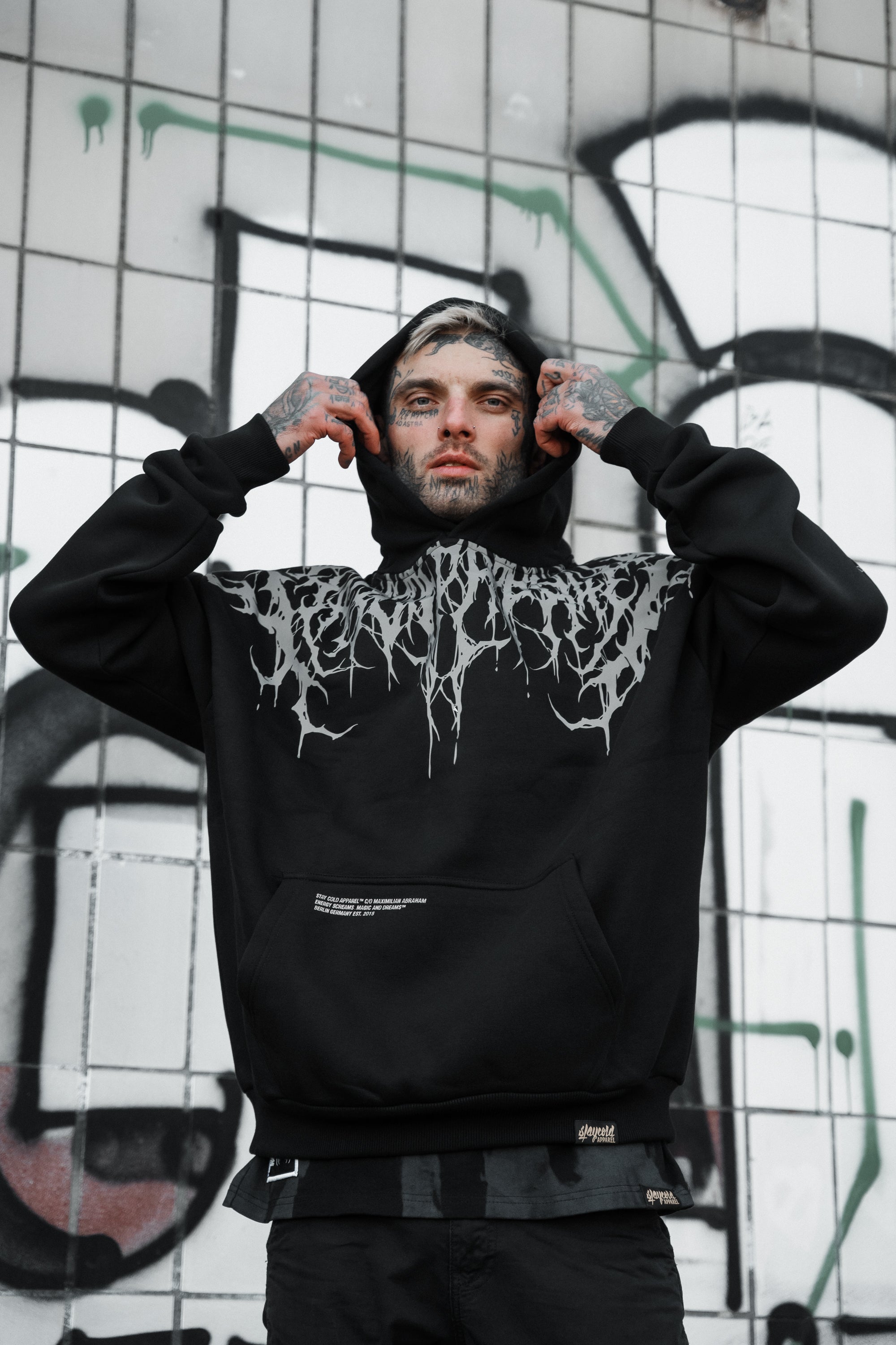 Reign of Blood (3M reflective) - Heavy Oversized Hoodie 400GSM