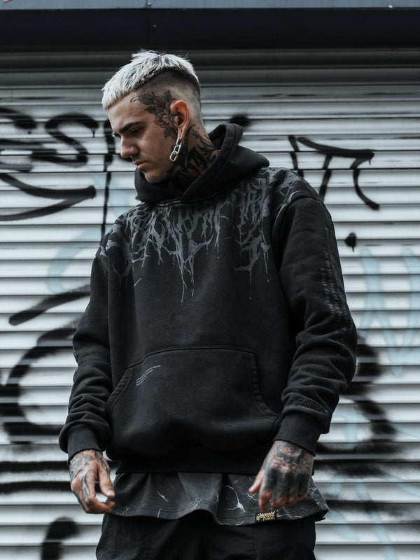 Reign Of Blood 3.0 - Heavy Oversized Hoodie 400GSM Lifestyle Image