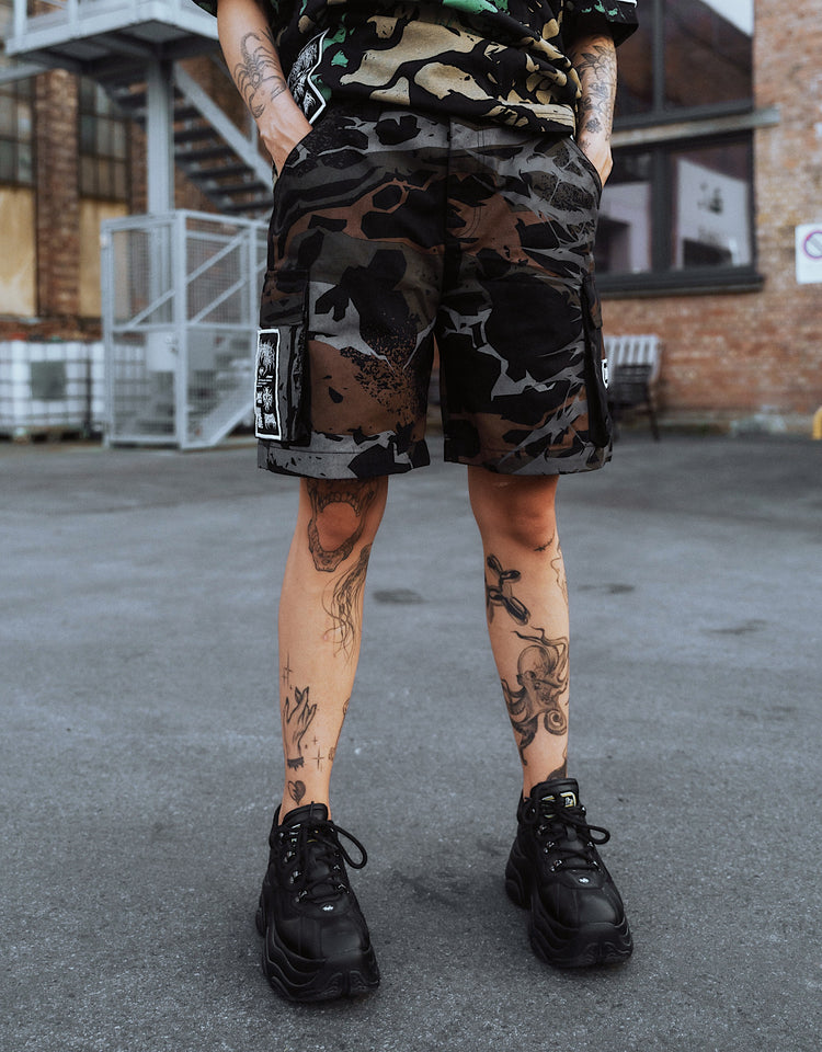 Tactical Skin (Camo) - Cargo Shorts (260GSM) Image 6