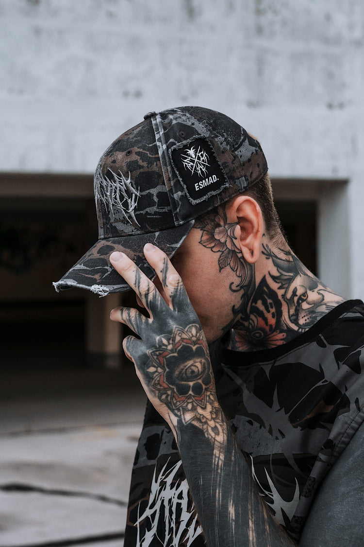 Tactical Skin (Camo) - Distressed Baseball Cap Image 4