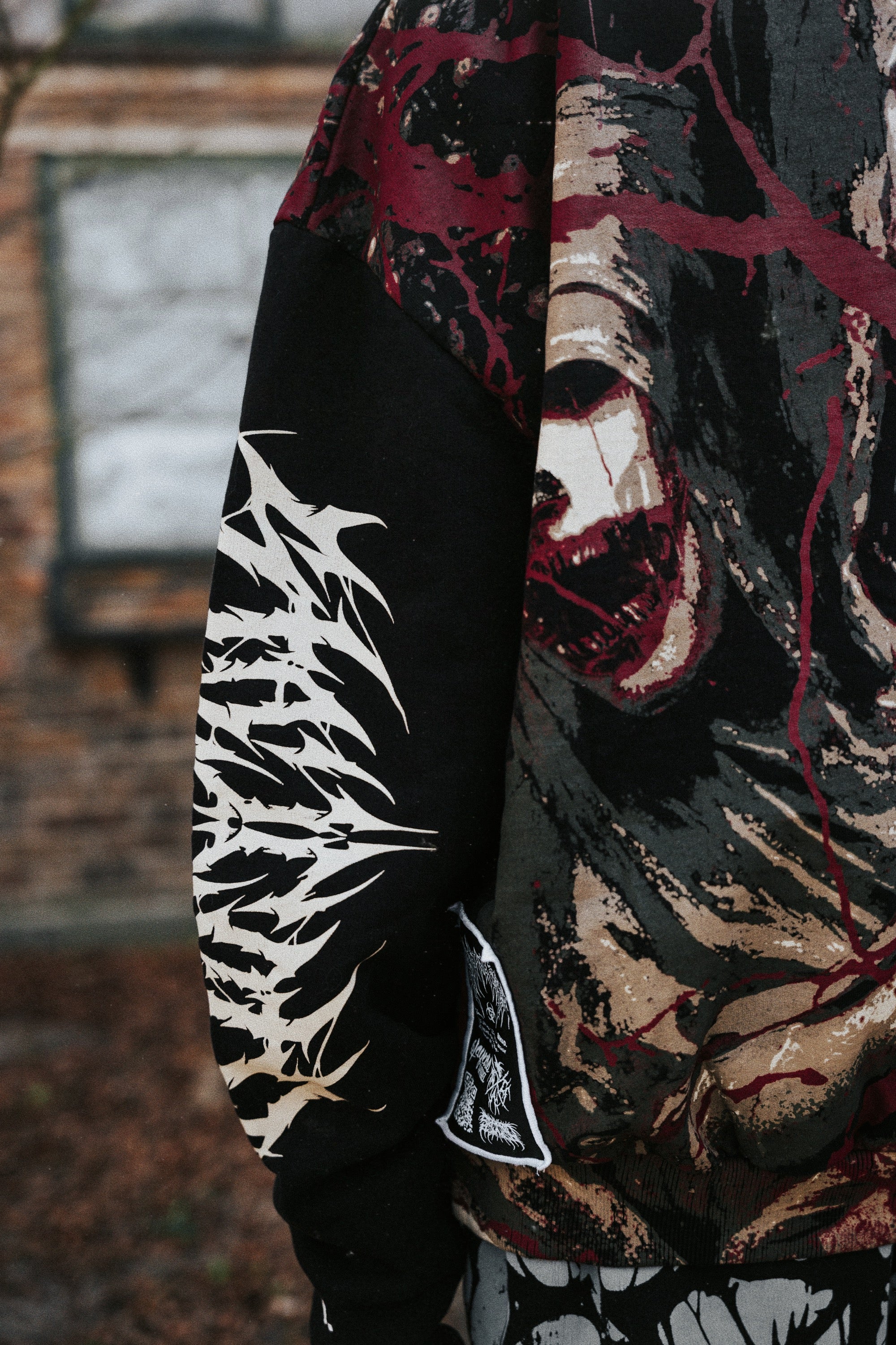 Tears of God (black) - Heavy Oversized Hoodie (400GSM)