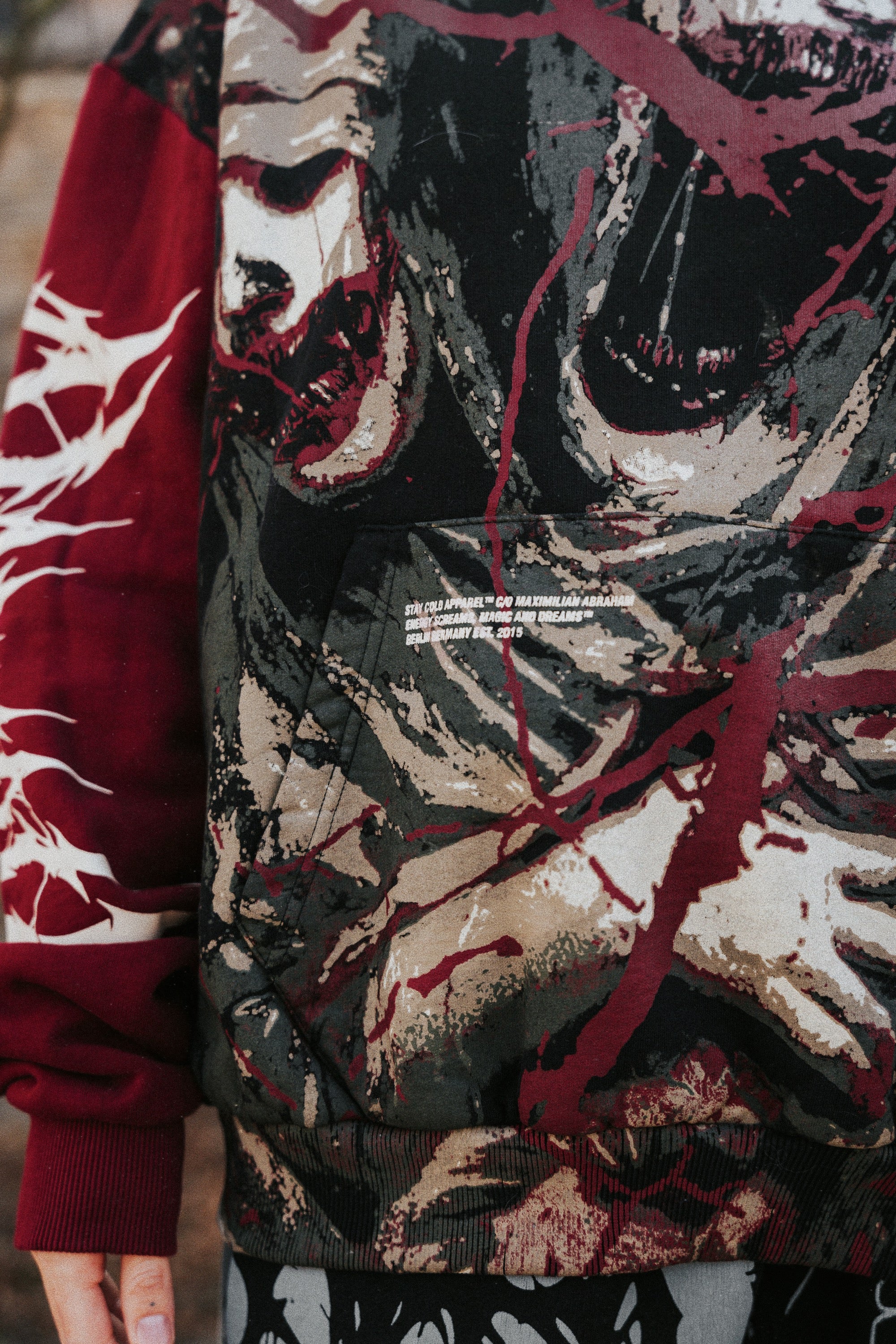 Tears of God (black) - Heavy Oversized Hoodie (400GSM)