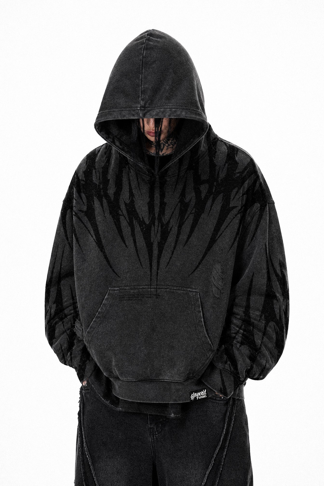 Thornbreaker (Dark Grey) - Heavy Oversized Hoodie (400GSM)