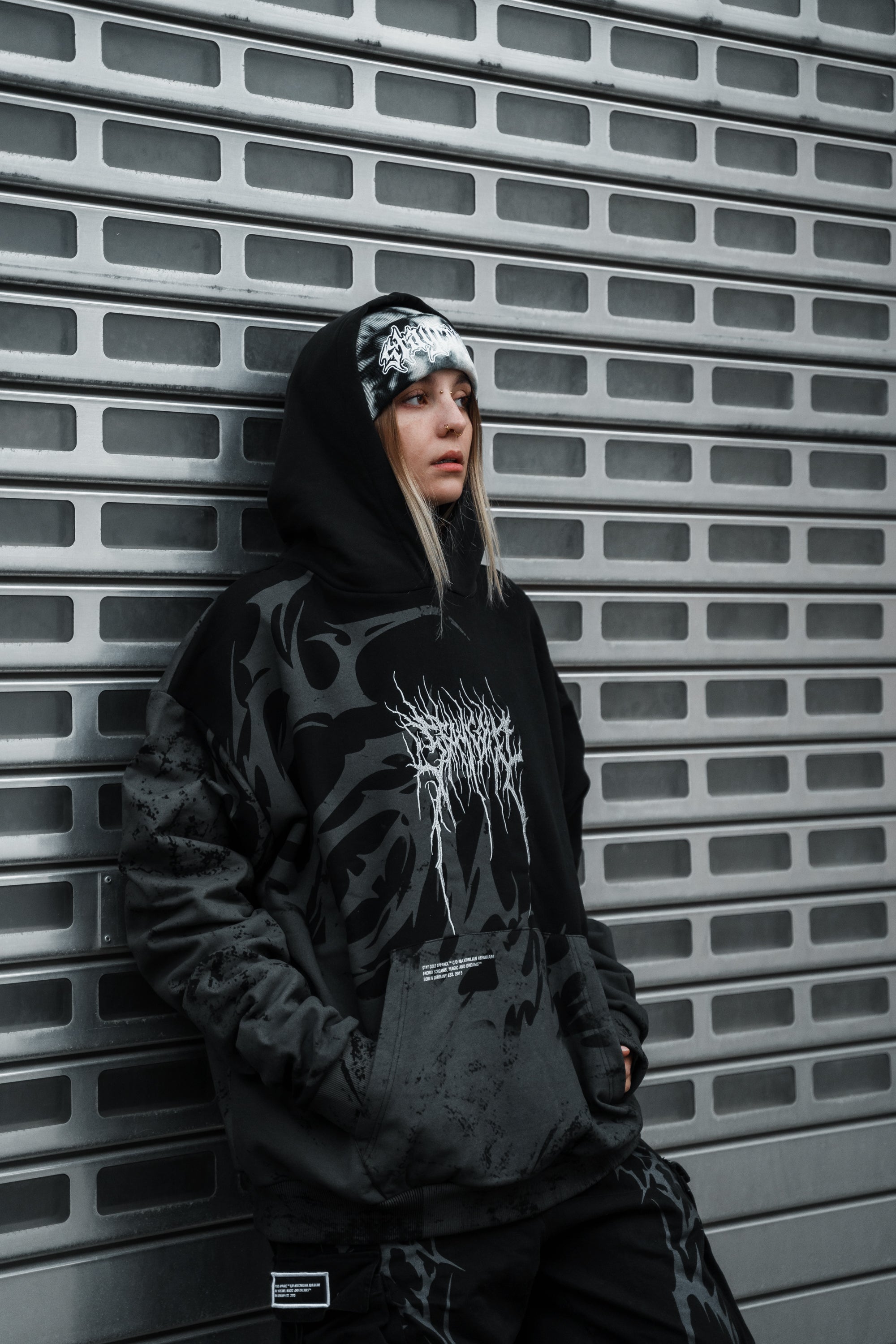 Trinity (black) - Oversized Hoodie (350GSM)