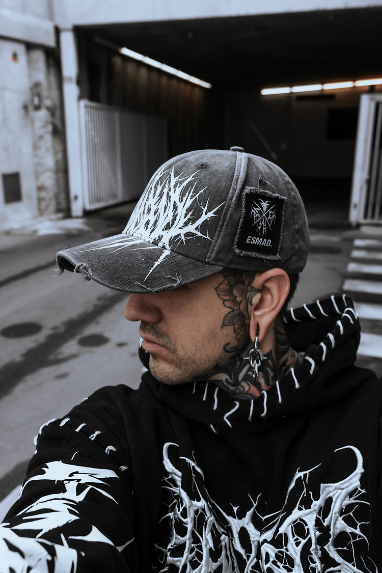 Veil Of Thorns - Distressed Baseball Cap (black) Image 3