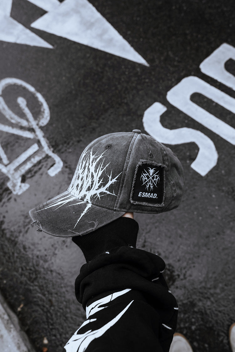 Veil Of Thorns - Distressed Baseball Cap (black) Image 4