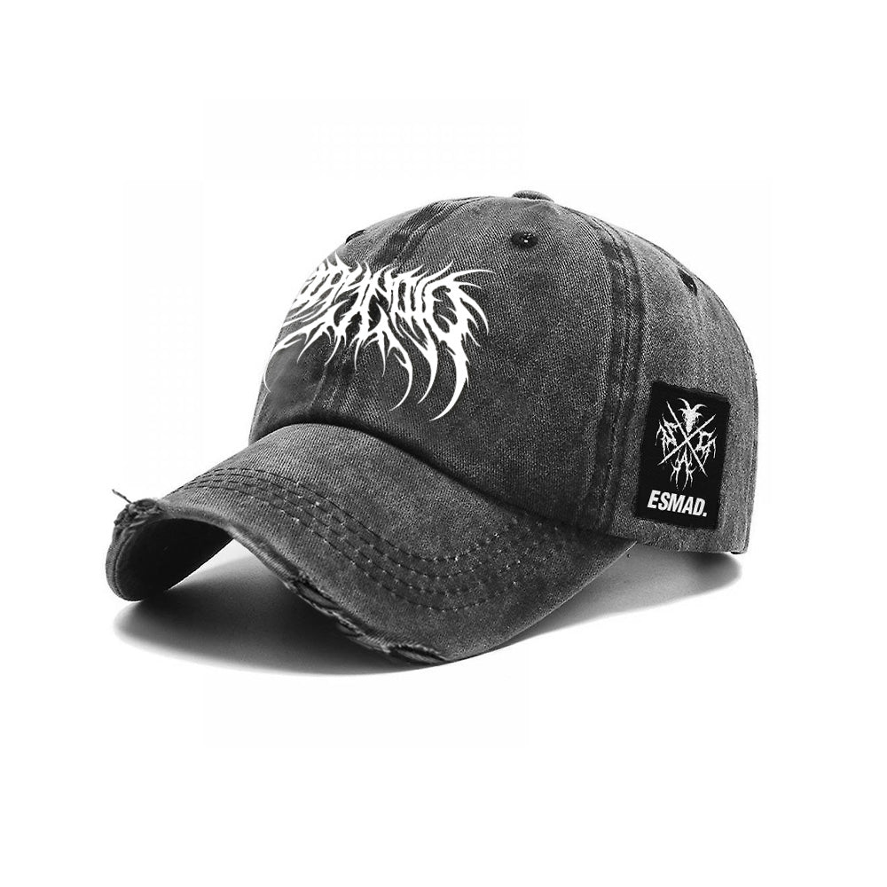 Bloodshot - Bleached Dad Cap (white) Mockup