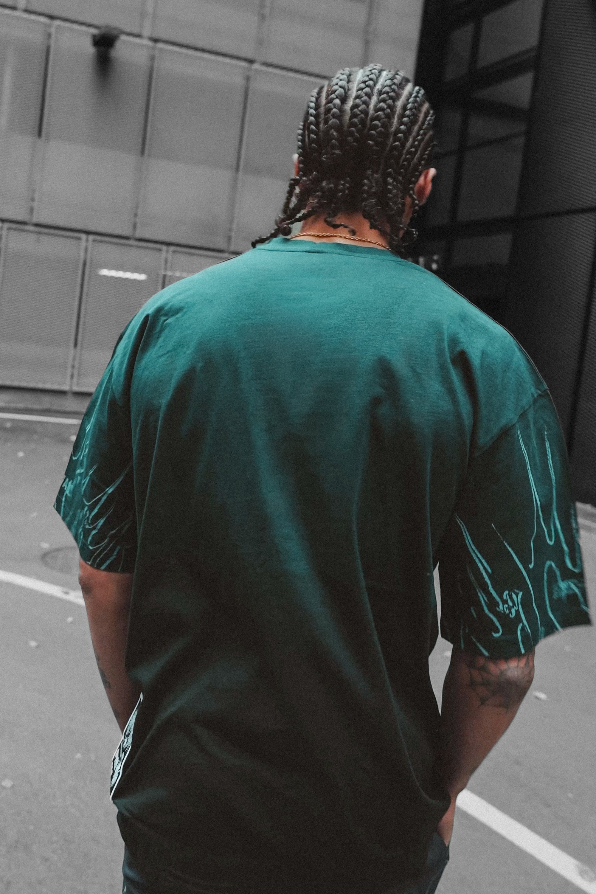 Black Razor (Petrol) - Oversized T-Shirt (200GSM)