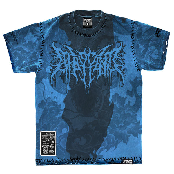 Drowned (blue) - Heavy Oversized T-Shirt (250GSM)