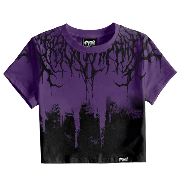 【公式】レッチリ マンダラ Tシャツ GARMENT DYED パープル XL Reign Of Blood (purple) - Crop T-Shirt (200GSM)