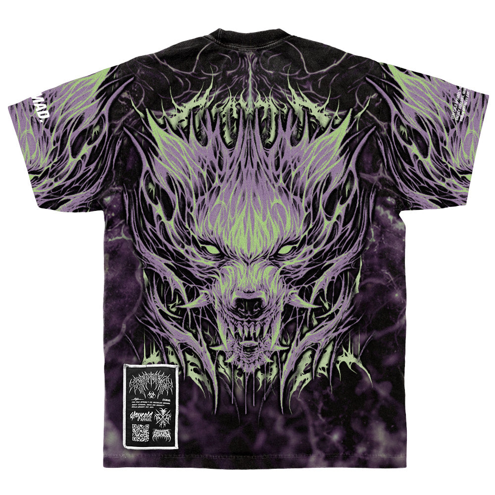 Alphawolf (allover) - Heavy Oversized T-Shirt (250GSM)