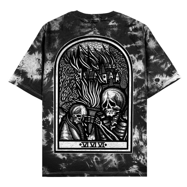 Burn Your Bridges - Oversized T-Shirt (Grey Bleached) Mockup