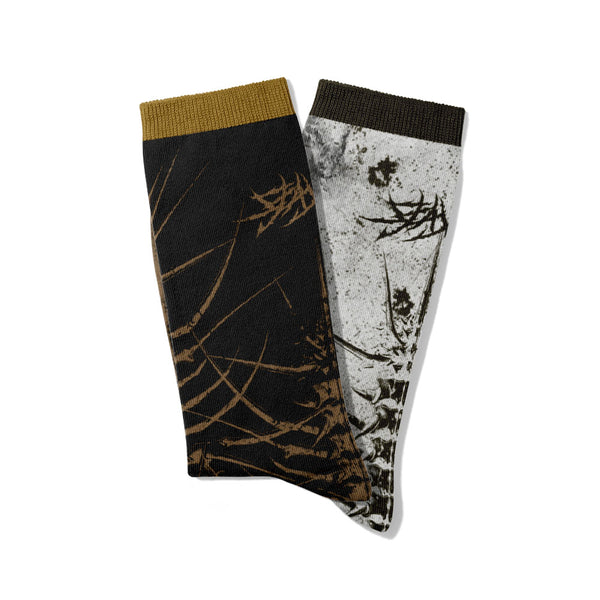 Rustpatch (Ocker) - Confort Socks Mockup
