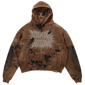 The Fallen Circle (Brown) - Heavy Oversized Hoodie (400GSM)