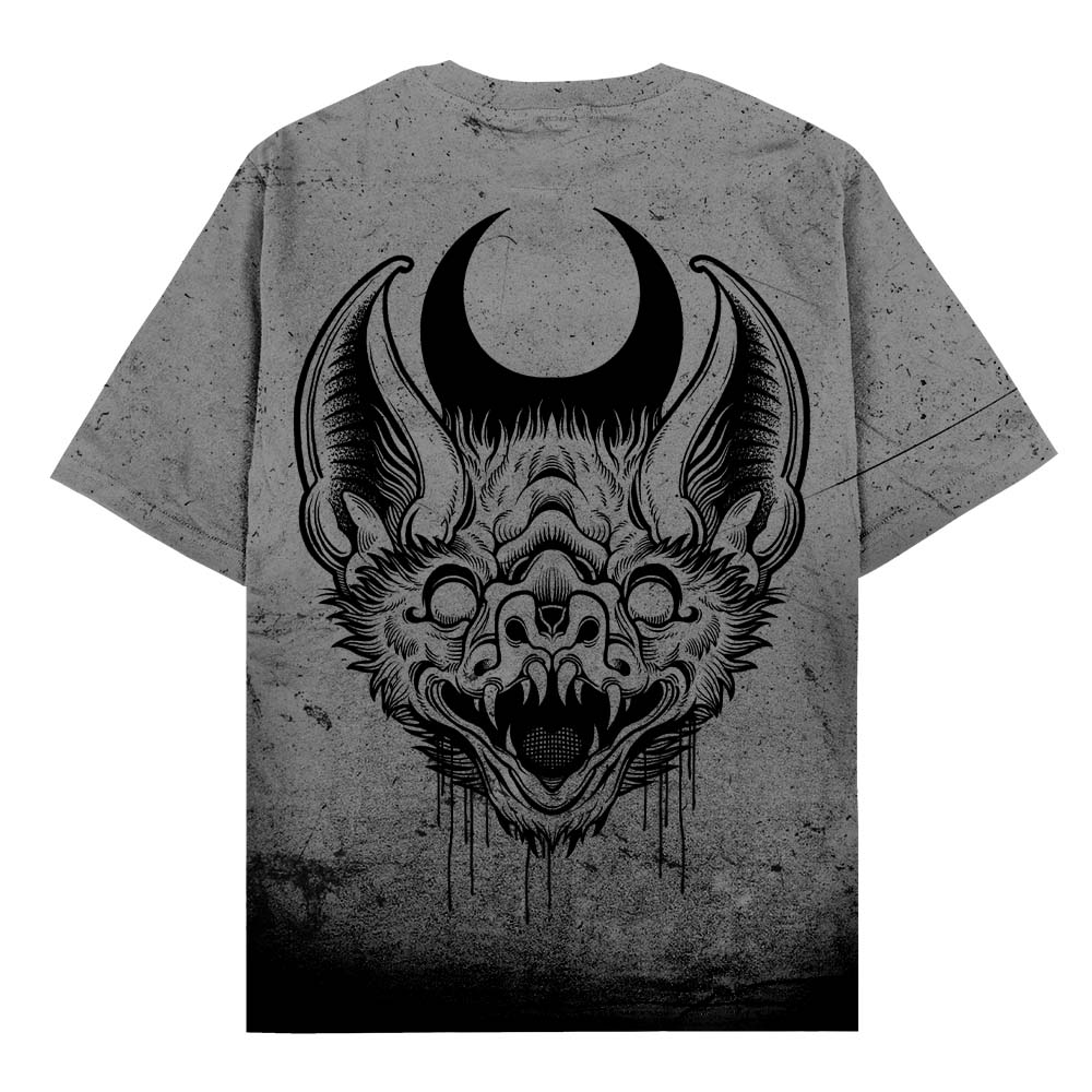 Moonthirst (grey grunge) - Oversized T-Shirt (200GSM) Mockup