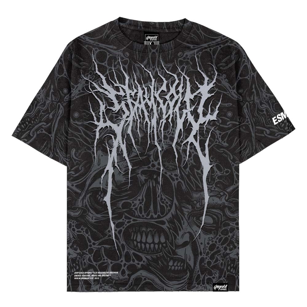 The Hollow Blaze (Allover) - Oversized T-Shirt (200GSM) Mockup