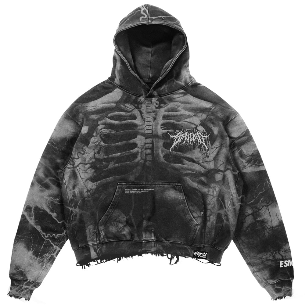 Anatomy (grey) - Heavy Oversized Hoodie (400GSM) Mockup