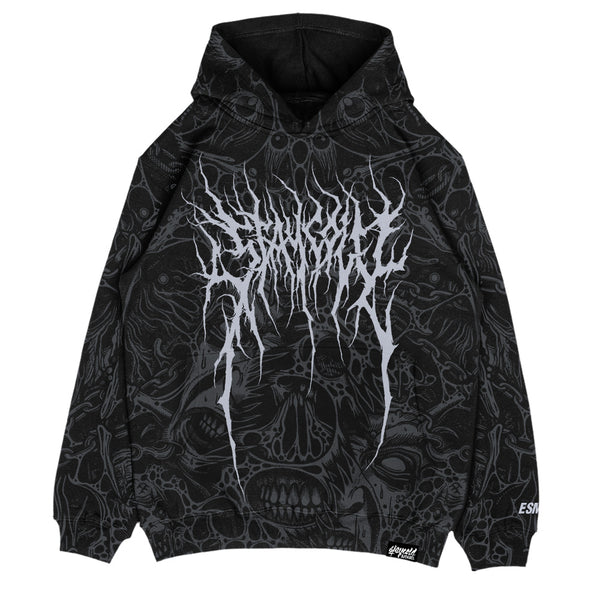 The Hollow Blaze (allover) - Oversized Hoodie (350GSM) Mockup