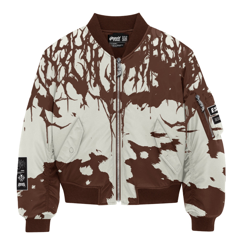 Reign Of Blood (grain) - Bomber Jacket Mockup