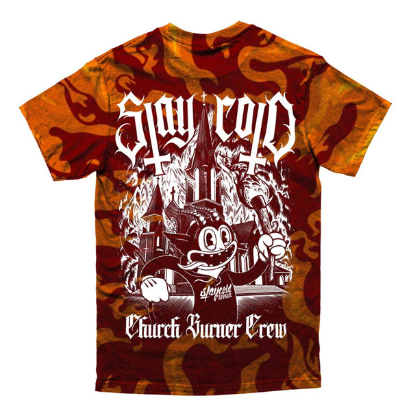 Church Burner Crew - Customized Regular T-Shirt (red) 200GSM
