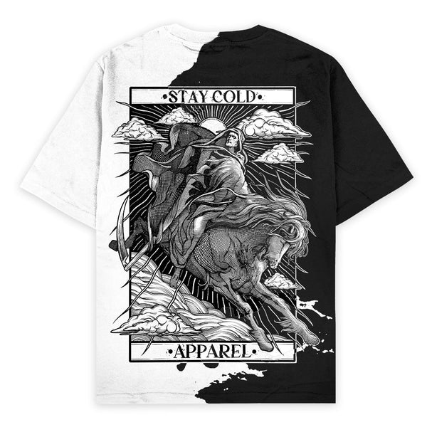 Death Rider (Half Half) - Oversized T-Shirt (200GSM)
