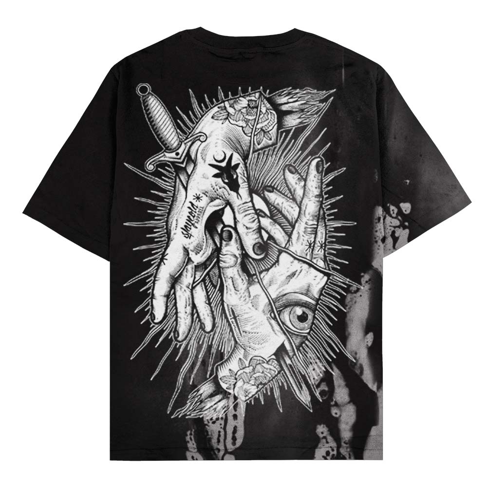 Think Twice - Oversized T-Shirt (dye) 200GSM Mockup