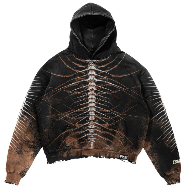 Lineage Of Dusk (ocker) - Heavy Oversized Hoodie (400GSM) Mockup