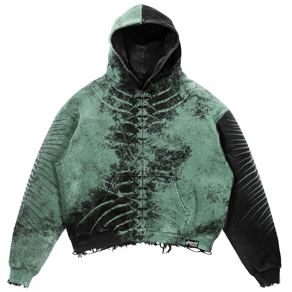 Lineage Of Dusk (mentol) - Heavy Oversized Hoodie (400GSM) Mockup