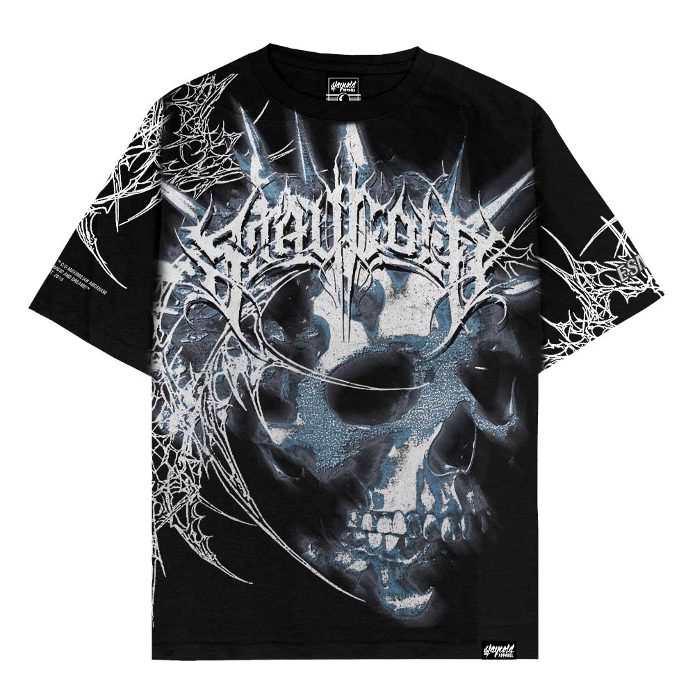 Voidwalker (black) - Oversized T-Shirt (200GSM) Mockup