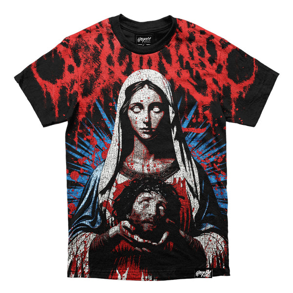 Baptized In Blood (Black) - Regular T-Shirt (200GSM) Mockup