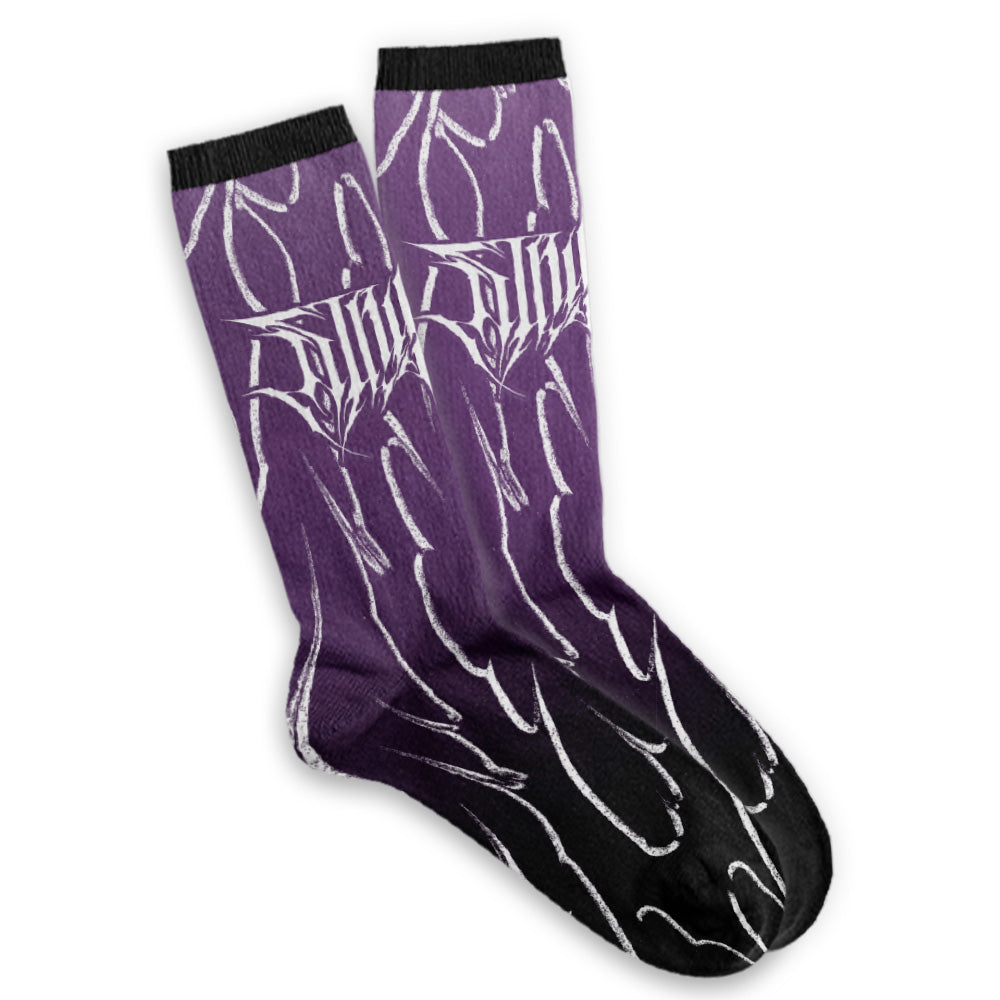 Black Razor (Purple) - Comfort Socks