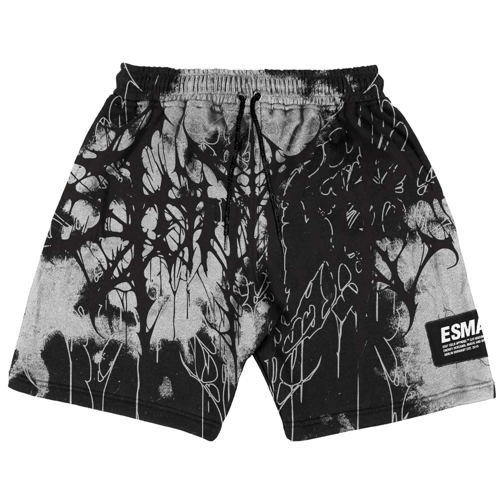 Daggerwave (grey dye) - Prime Shorts (350GSM) Mockup