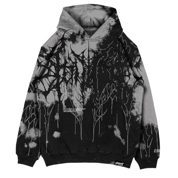 Daggerwave (grey dye) - Oversized Hoodie (350GSM) Mockup