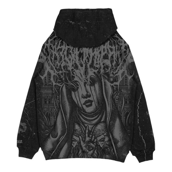 Marrow of Eden (black) - Oversized Hoodie (350GSM) Mockup
