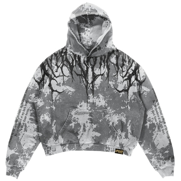 Reign Of Blood (light grey) - Heavy Oversized Hoodie (400GSM) Mockup