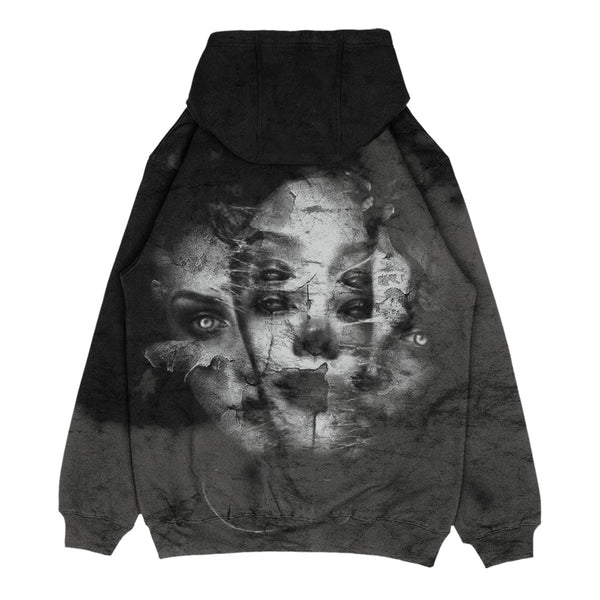 Trinity (black) - Oversized Hoodie (350GSM) Mockup