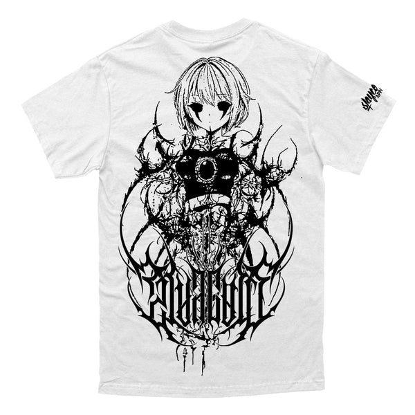 Hollow Heart (white) - Regular T-Shirt (200GSM) Mockup