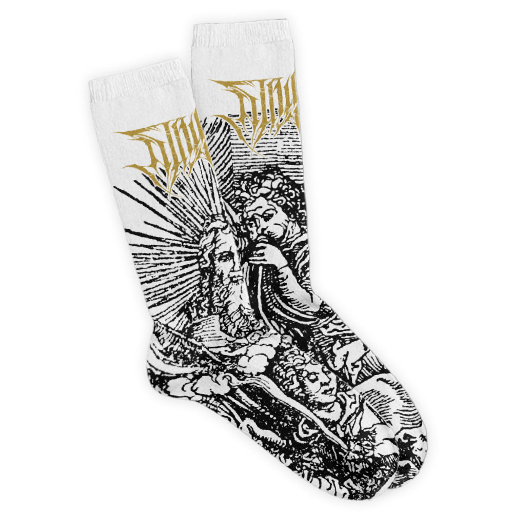Die geschwärzte Sonne (Schwarz Weiß) - Komfortsocken